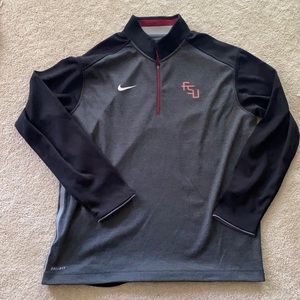 FSU Nike Dri-fit long sleeve zip up size XL